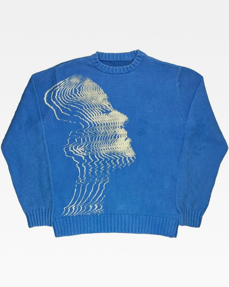 Abstract Face Sweater
