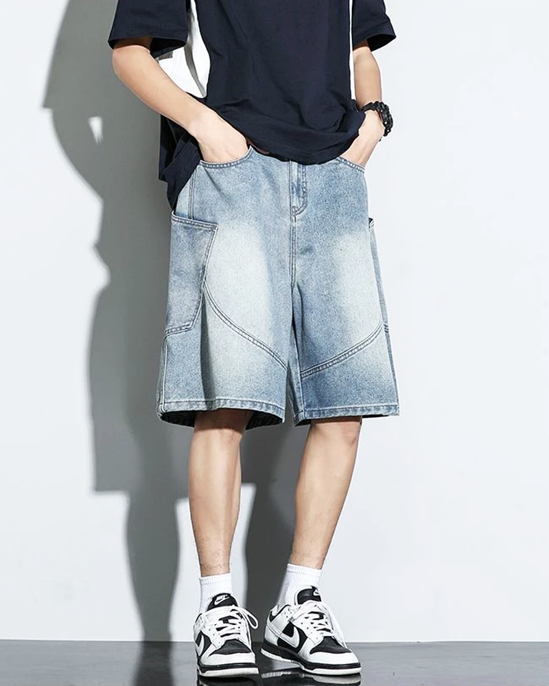 Baggy Jeans Shorts Herren