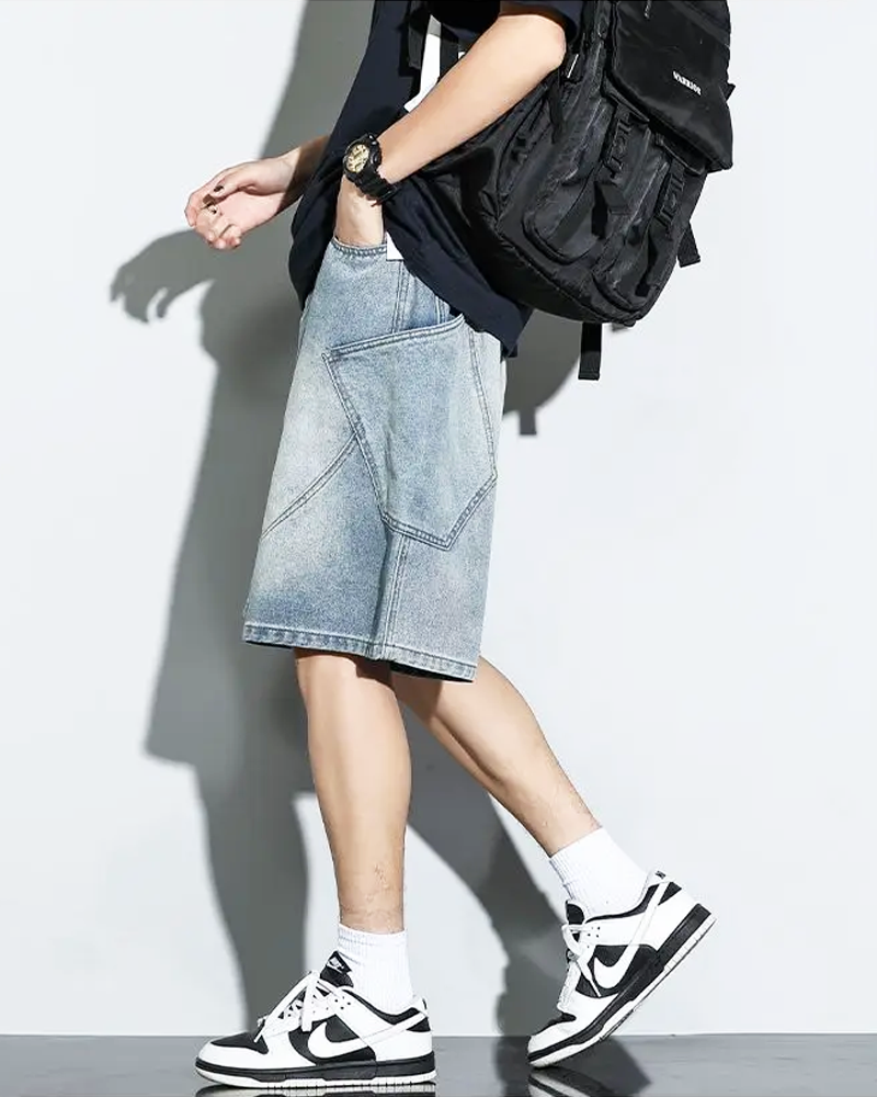 Baggy Jeans Shorts Herren