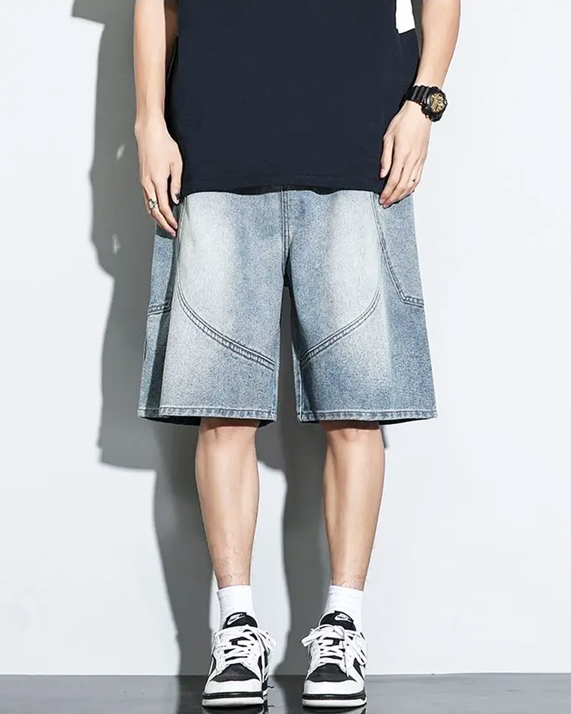 Baggy Jeans Shorts Herren