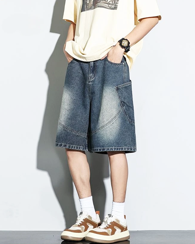 Baggy Jeans Shorts Herren