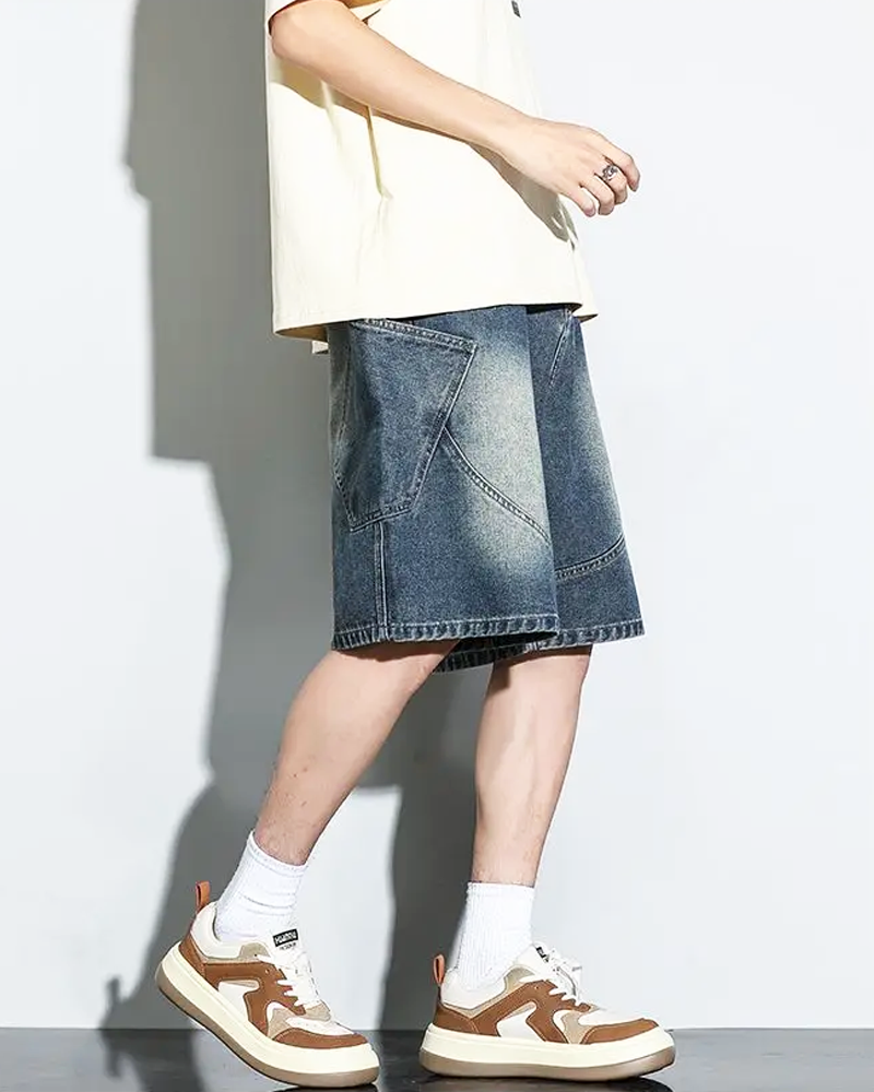 Baggy Jeans Shorts Herren