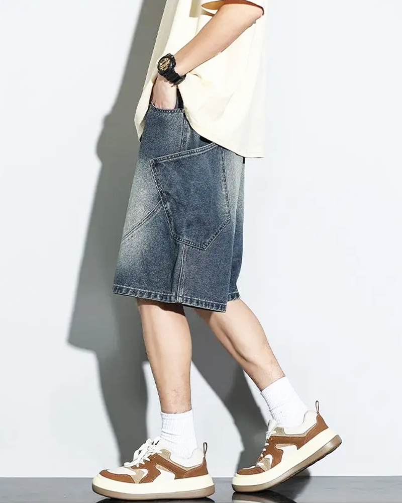 Baggy Jeans Shorts Herren