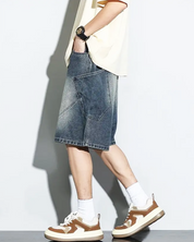 Baggy Jeans Shorts Herren