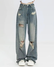 Baggy Jeans ausgewaschen