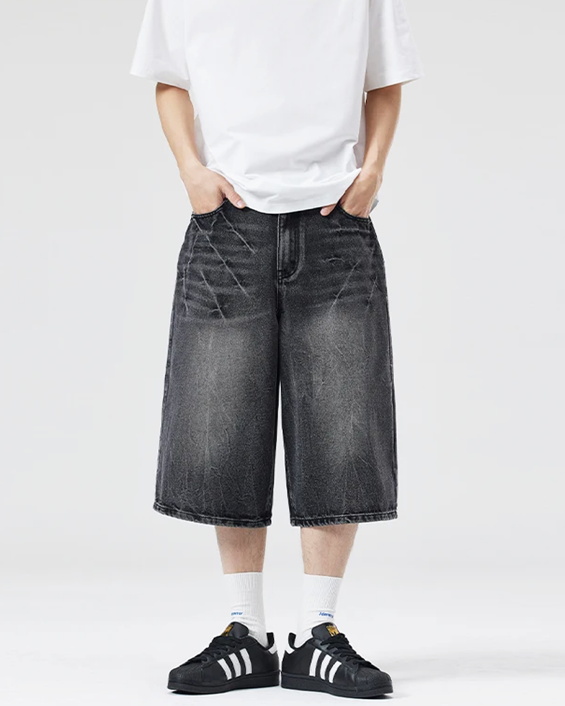 Jeans Shorts Herren Baggy