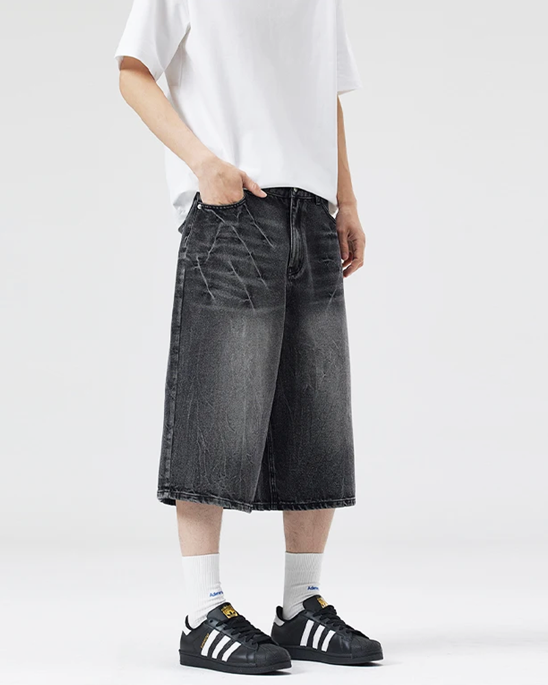 Jeans Shorts Herren Baggy