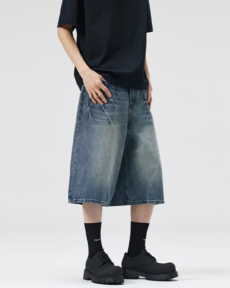 Jeans Shorts Herren Baggy