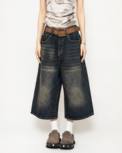 Baggy Jeans Shorts Damen
