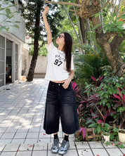 Baggy Jeans Shorts Damen