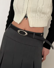 Gürtel mit Ovaler Schnalle