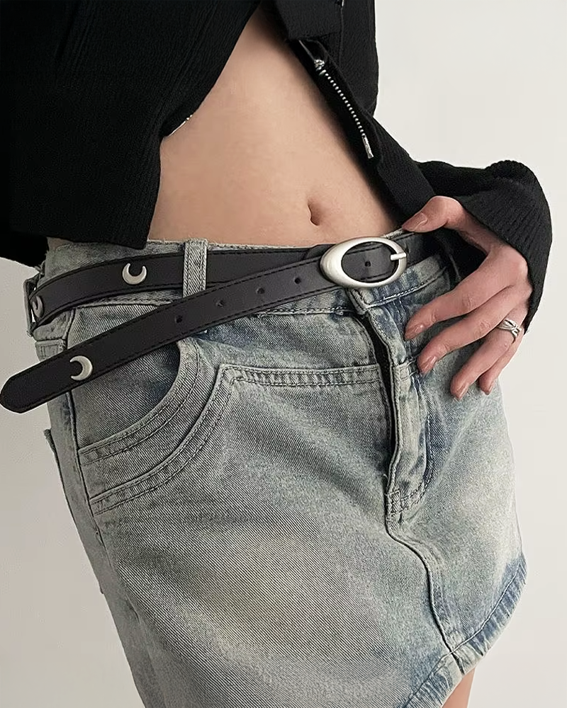 Gürtel mit Ovaler Schnalle