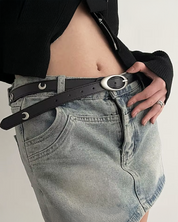 Gürtel mit Ovaler Schnalle