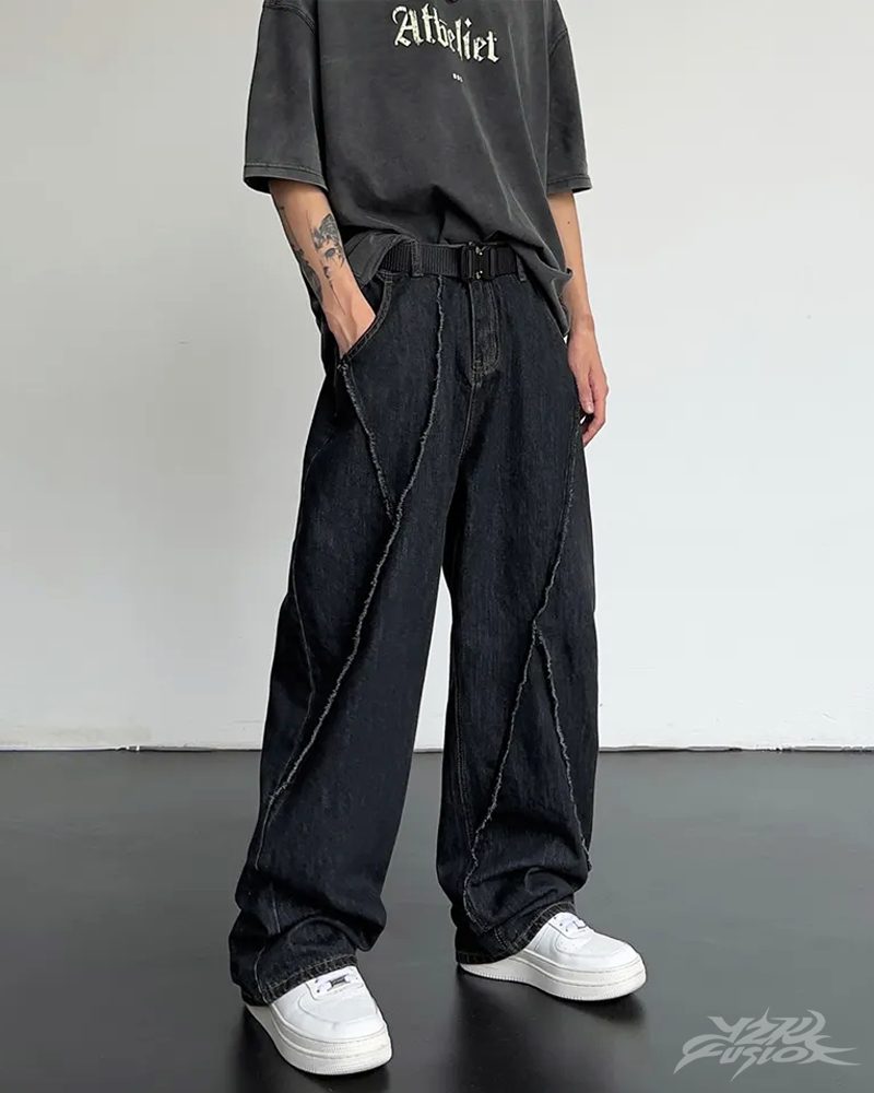 Baggy Jeans Herren Schwarz