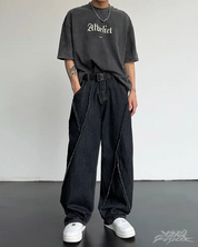 Baggy Jeans Herren Schwarz