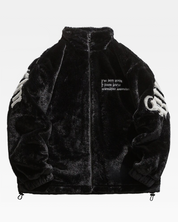 Kunstfelljacke Schwarz