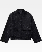 Schwarze Pailletten Jacke