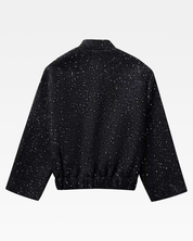 Schwarze Pailletten Jacke