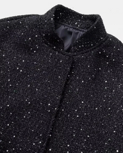 Schwarze Pailletten Jacke