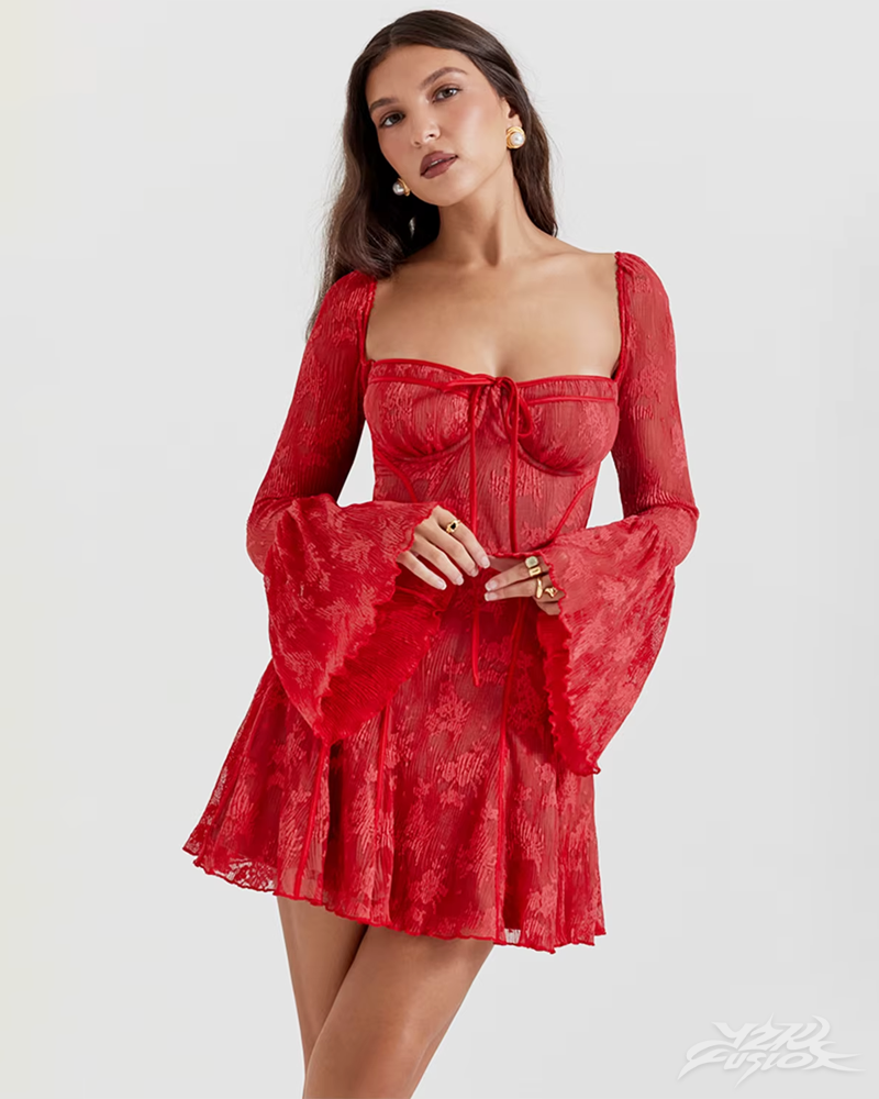 Spitzenkleid Schwarz Kurz