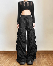 Black Parachute Pants Women