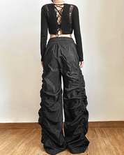 Black Parachute Pants Women