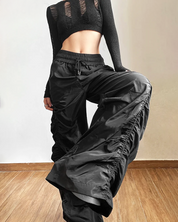 Black Parachute Pants Women