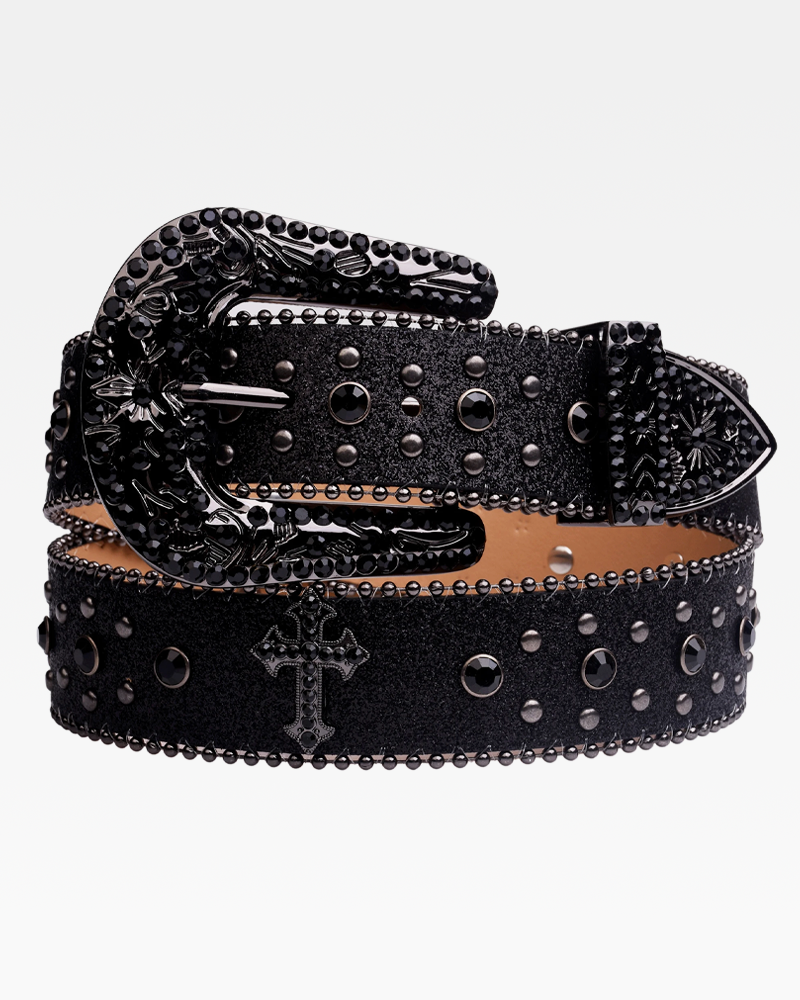 Ceinture strass noir