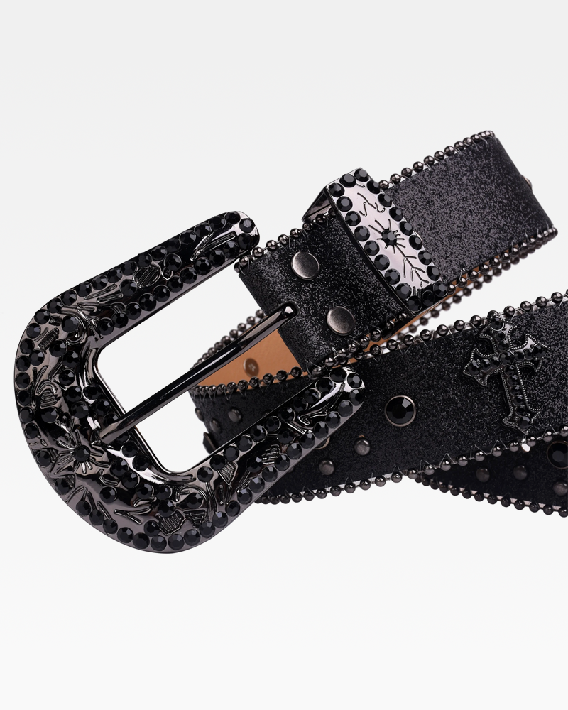 Ceinture strass noir