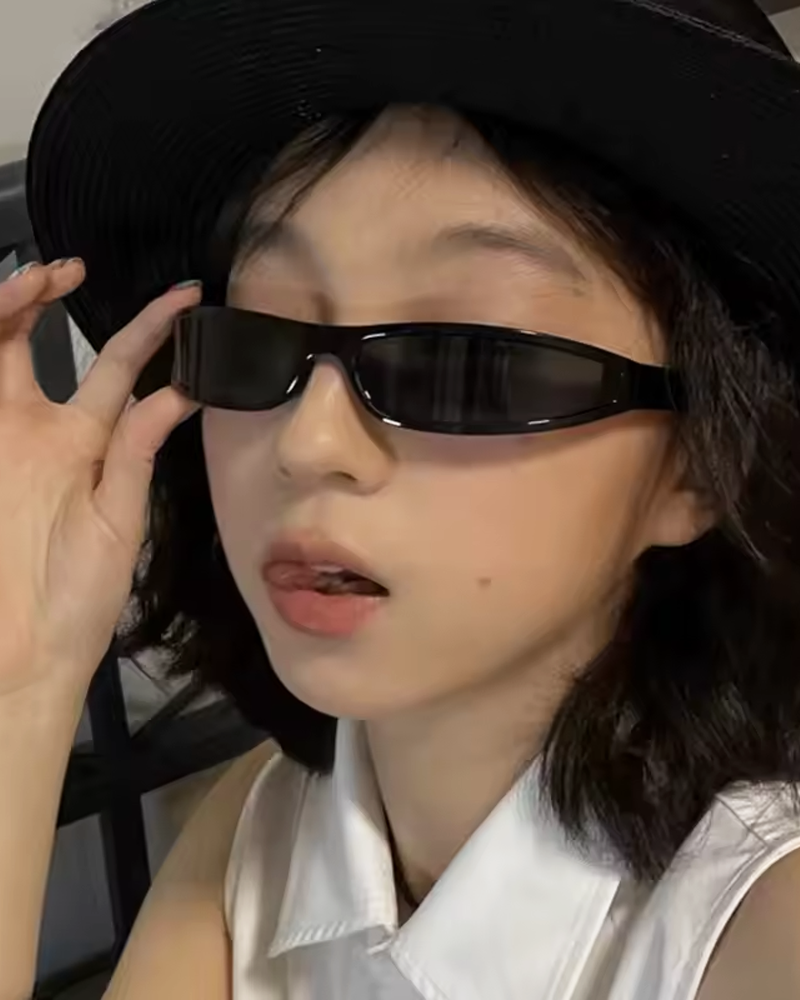 Black Wrap Around Sunglasses