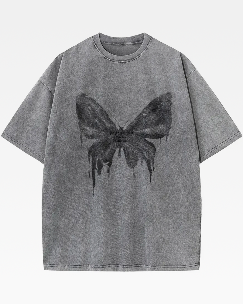 T Shirt mit Schmetterlingen