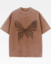 T Shirt mit Schmetterlingen