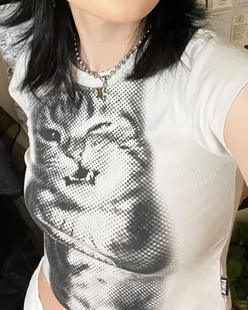 Cat Crop Top