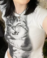 Cat Crop Top