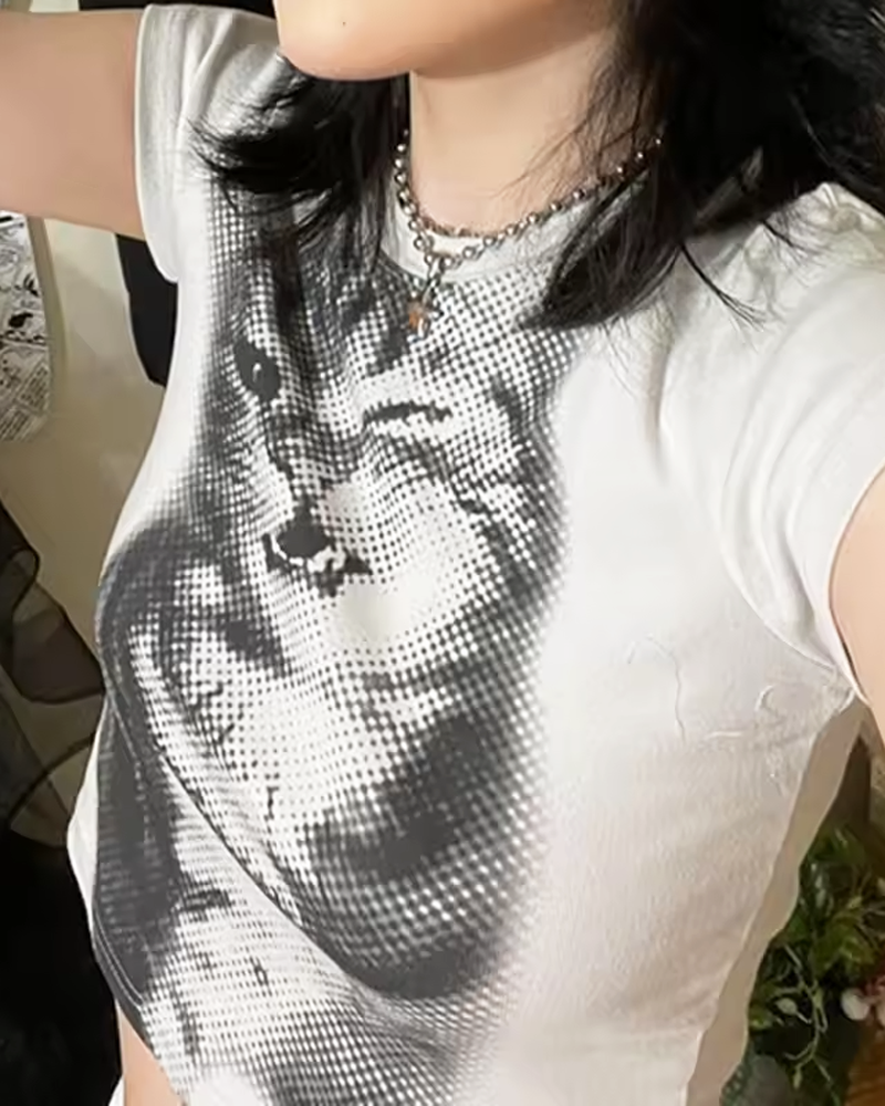 Cat Crop Top