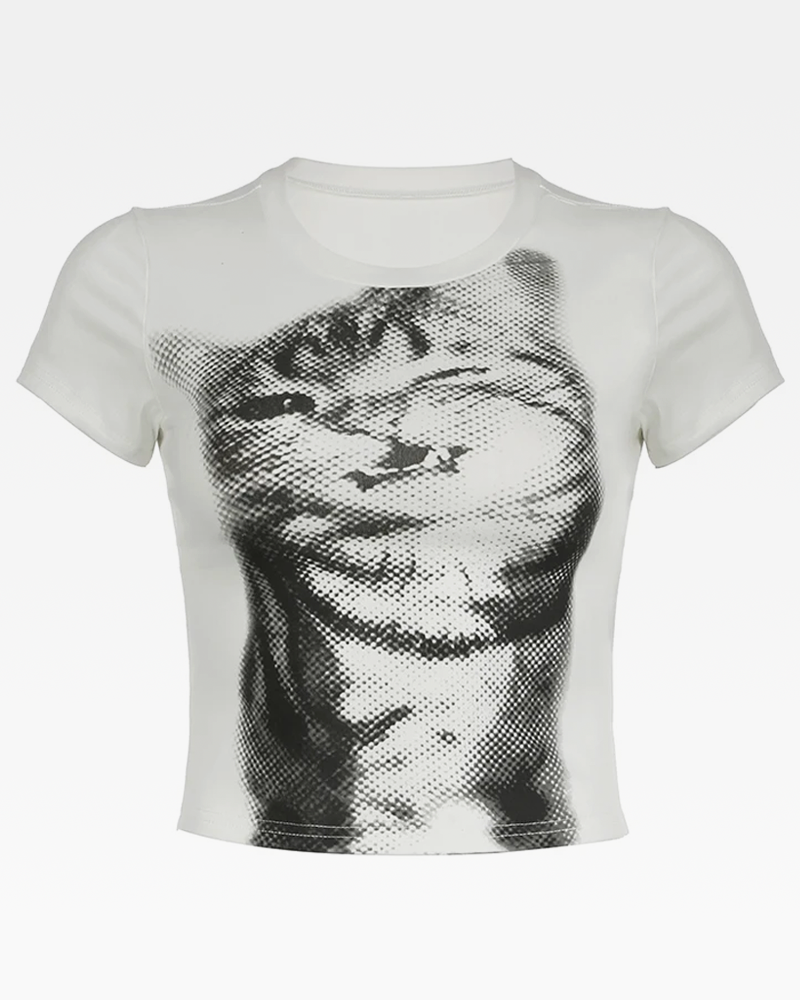Cat Crop Top
