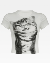Cat Crop Top