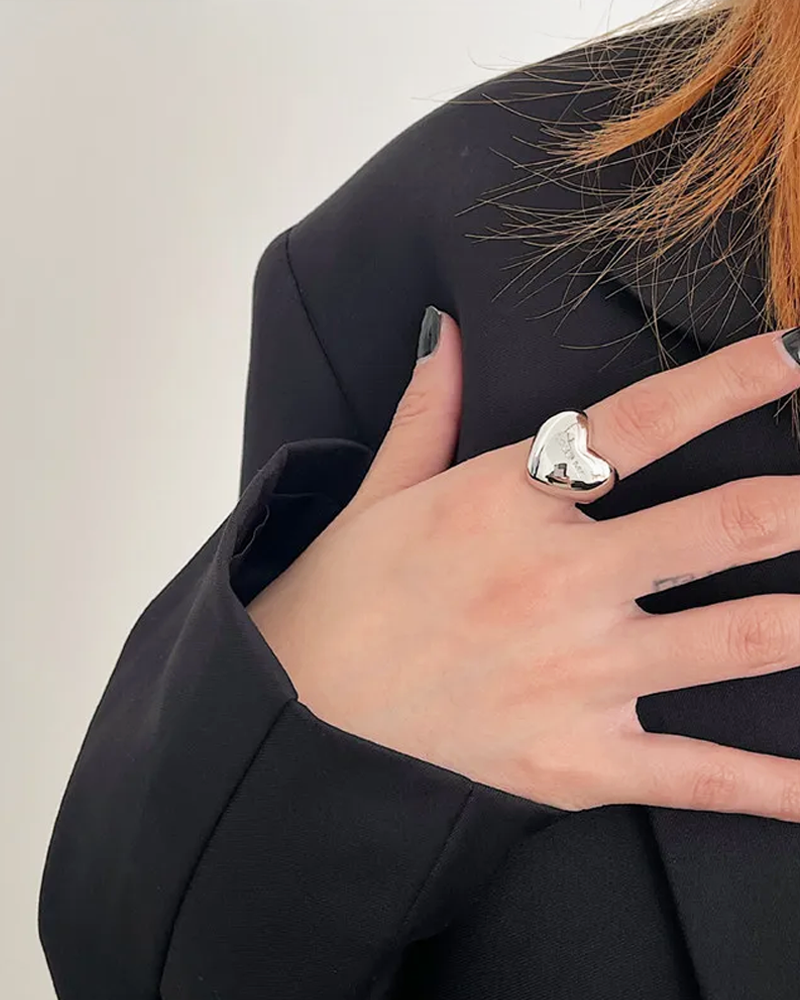 Chunky Heart Ring