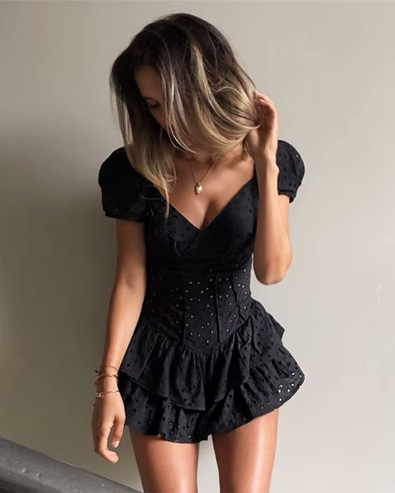 Mini Kleid mit Rüschen