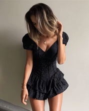 Mini Kleid mit Rüschen