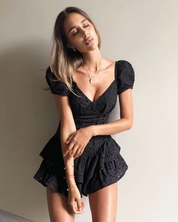 Mini Kleid mit Rüschen