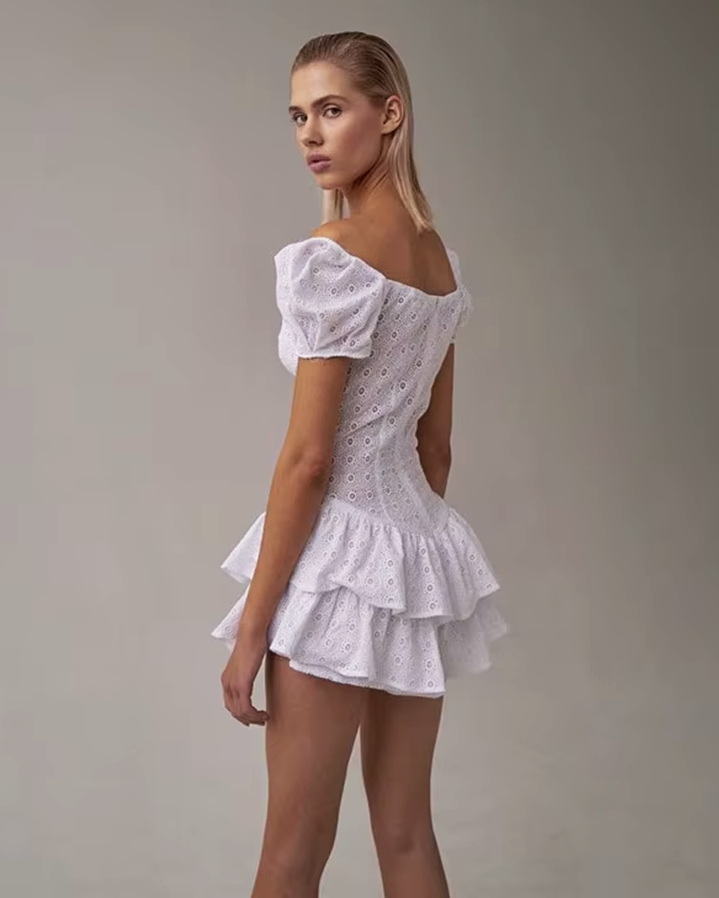 Mini Kleid mit Rüschen