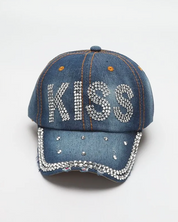 Jeans Cap mit Strass