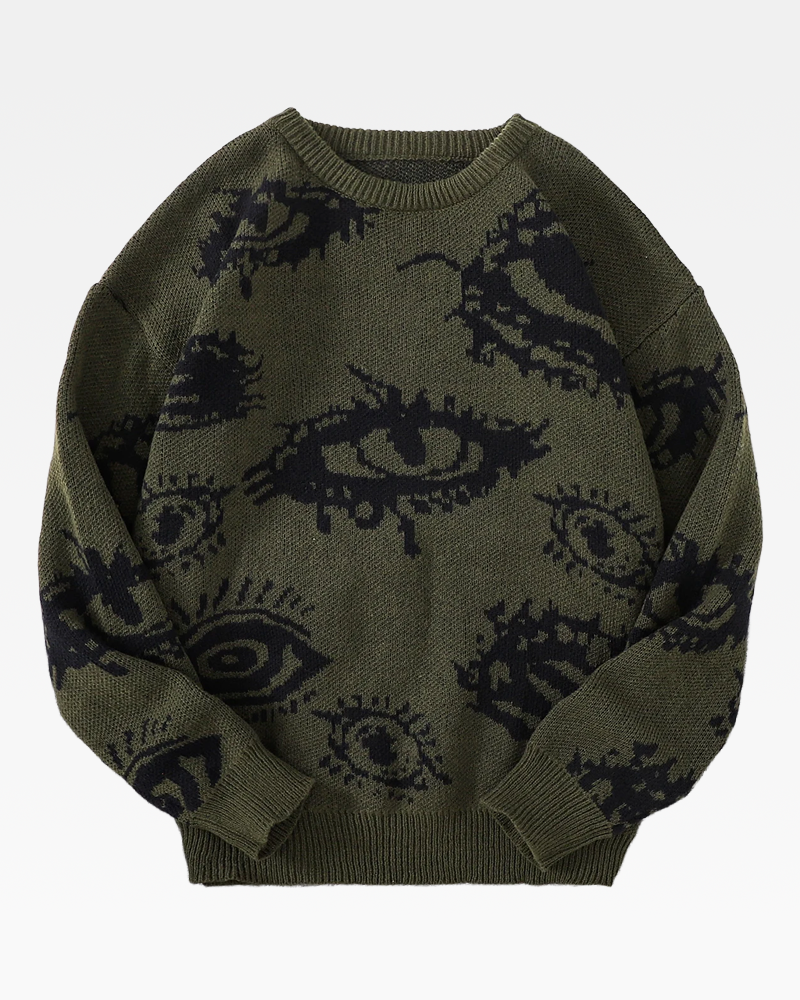 Pullover mit Augen