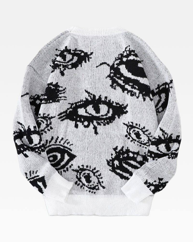 Pullover mit Augen