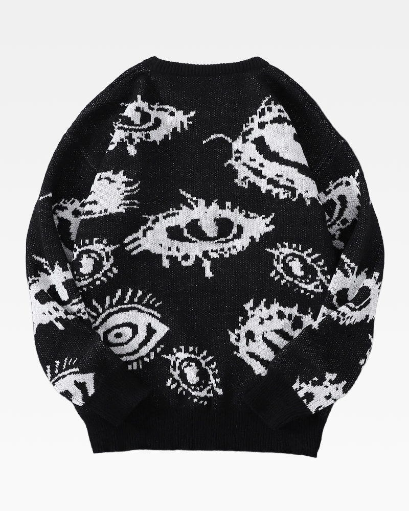 Pullover mit Augen