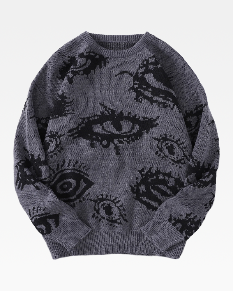 Pullover mit Augen