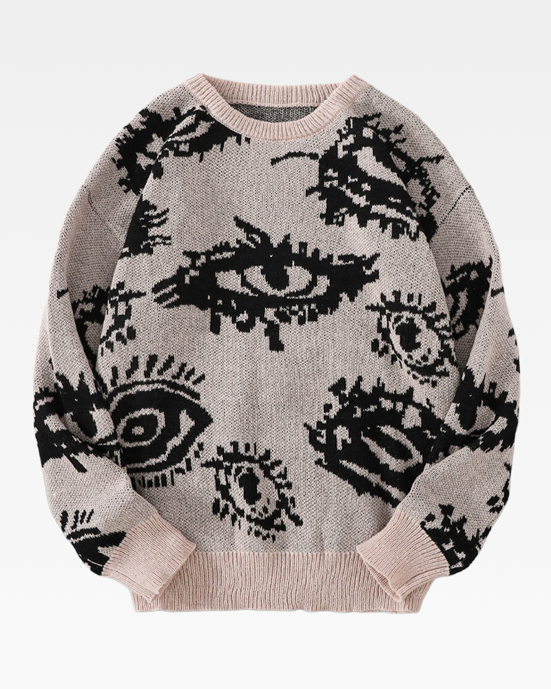 Pullover mit Augen