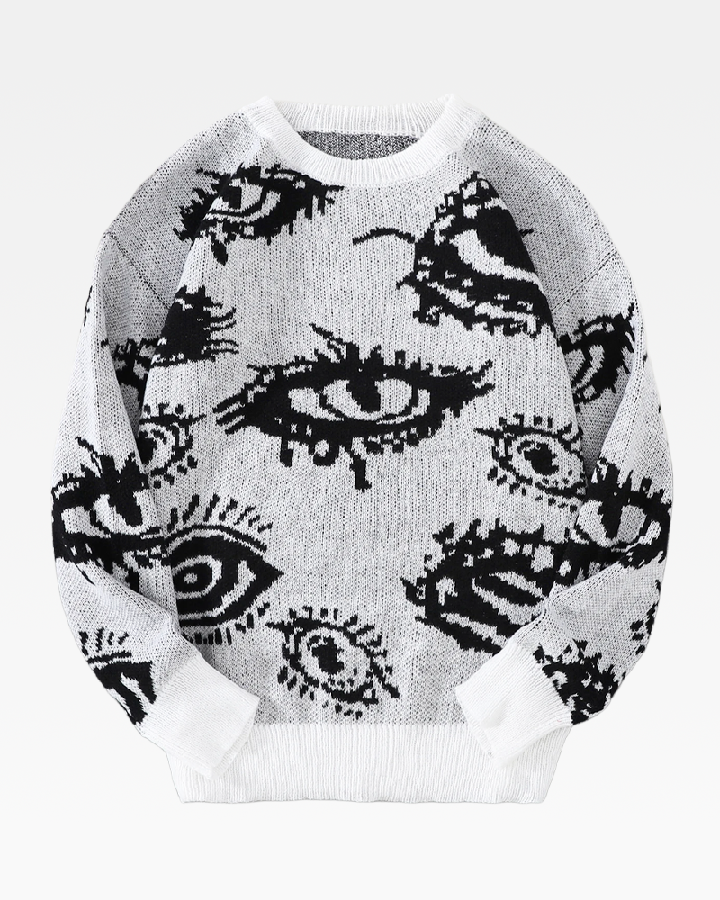 Pullover mit Augen