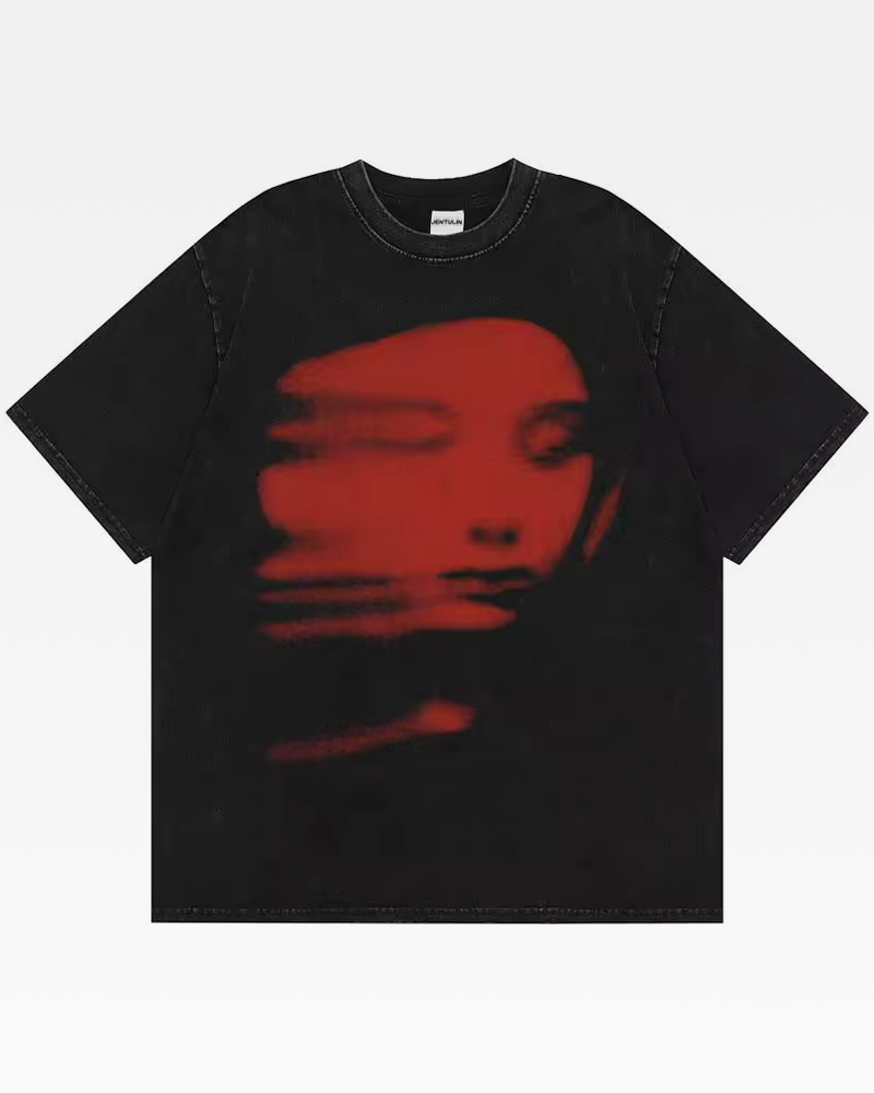 T shirt imprimé visage